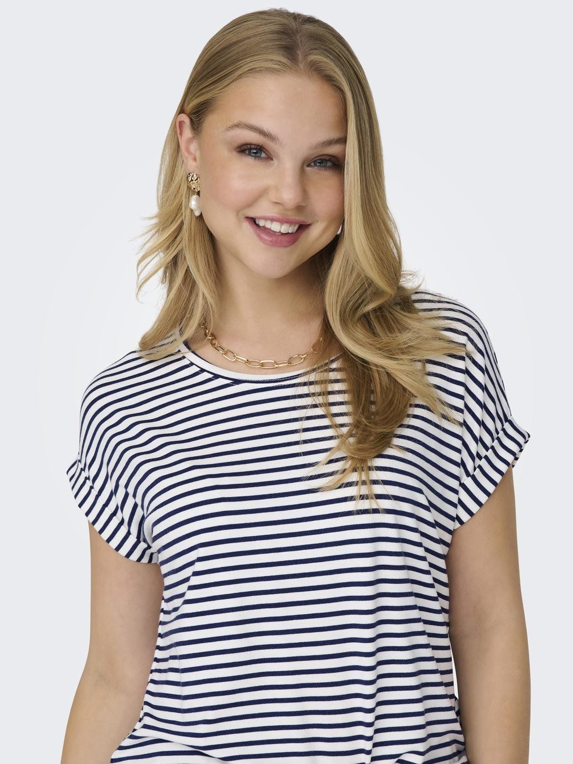 Damen ONLMOSTER STRIPE O-NECK TOP