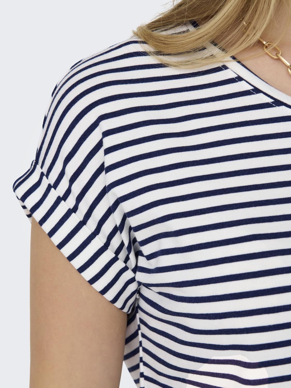 Damen ONLMOSTER STRIPE O-NECK TOP