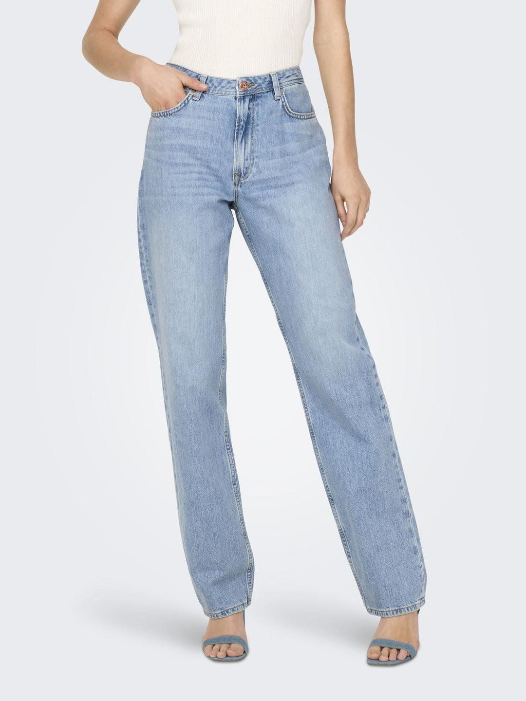 Straight High Waist Jeans