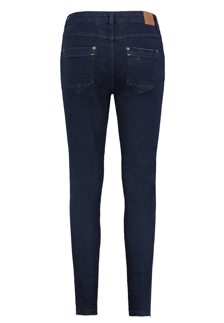 Damen Skinny Jeans mit Reißverschlüssen am Saum – Figurbetont und bequem