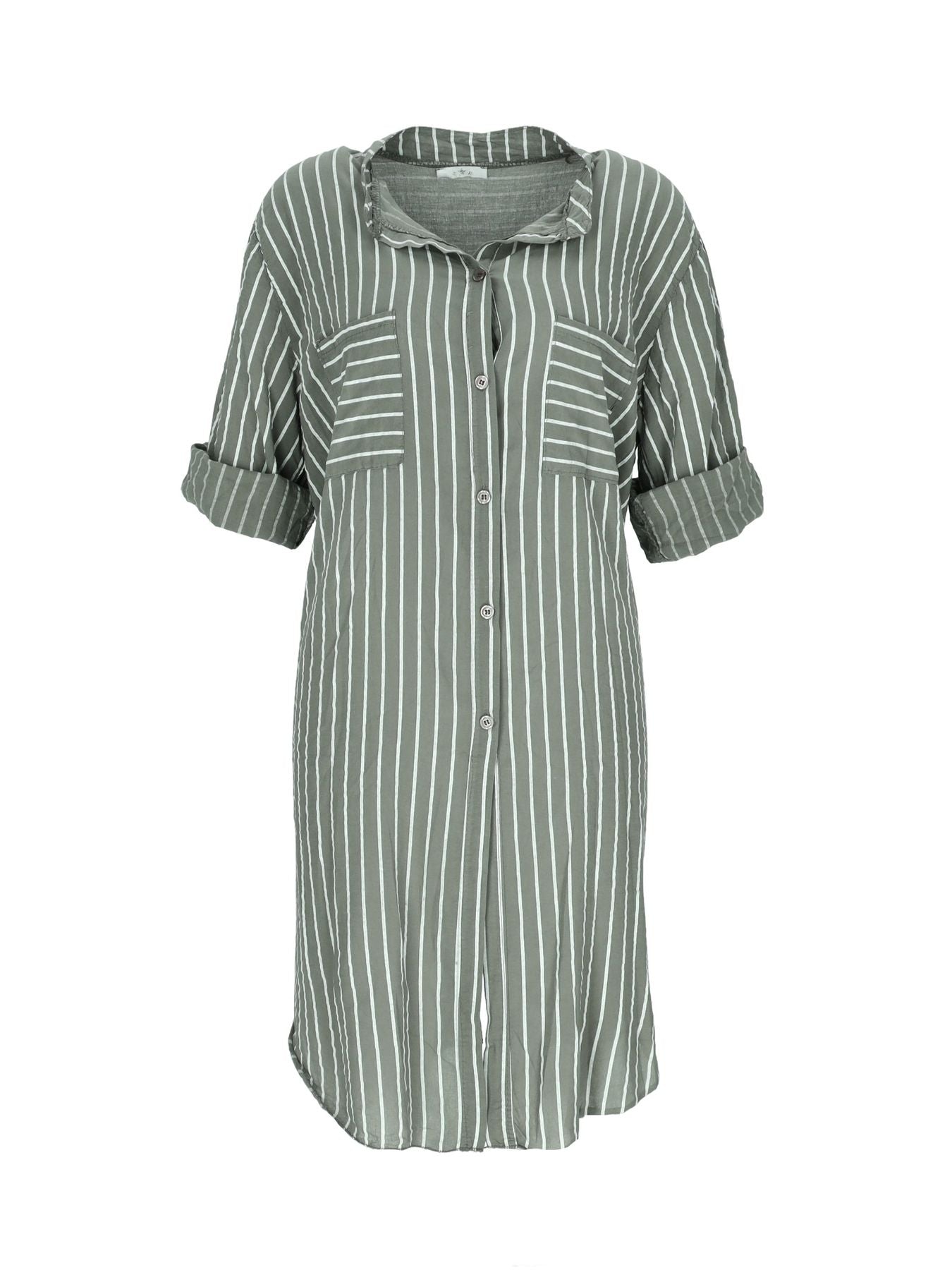 Longbluse Streifen