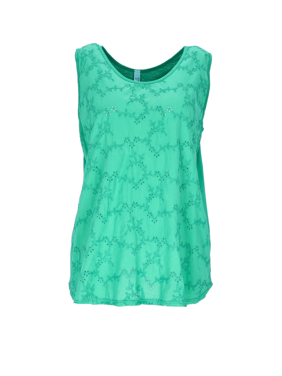 Splash of Color Damen-Top mit Lochmuster
