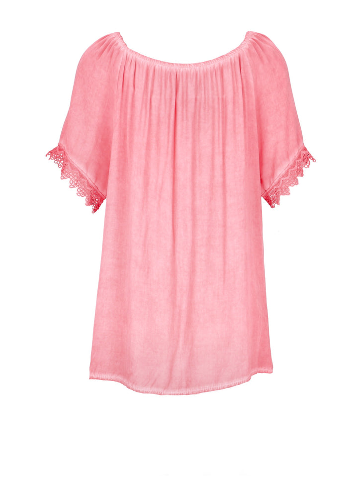 Splash of Color Damen T-Shirt Stickerei