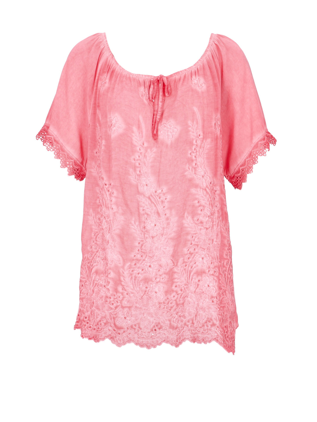 Splash of Color Damen T-Shirt Stickerei