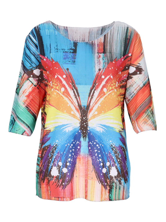 T-Shirt halber Arm Schmetterling