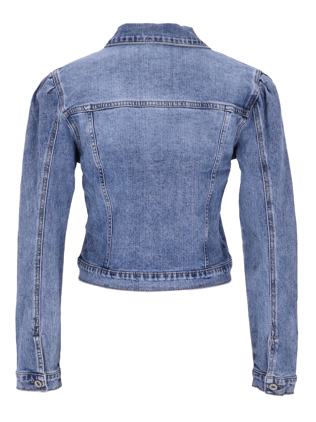 Jeansjacke Puffärmel