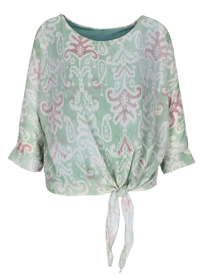 Splash of Color Damen Shirt zum Binden
