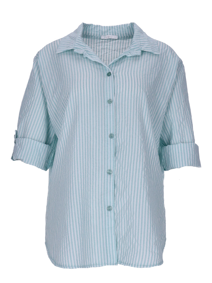 Bluse Streifen Krempelarm