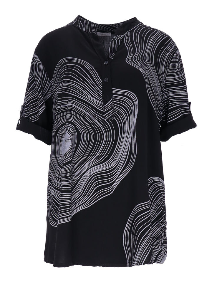 Splash of Color Viskose Bluse