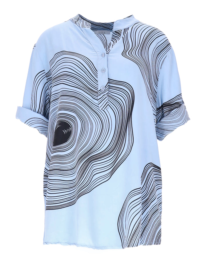 Splash of Color Viskose Bluse