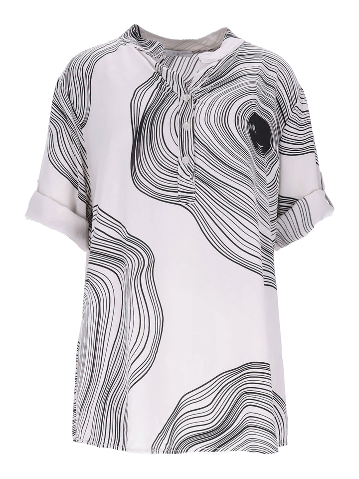 Splash of Color Viskose Bluse