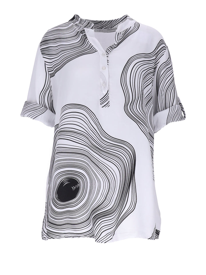 Splash of Color Viskose Bluse