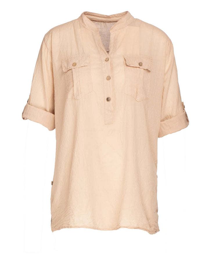 Splash of Color Blusenshirt Safari