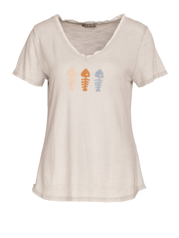 Splash of Color T-Shirt Rippe apfelgrün
