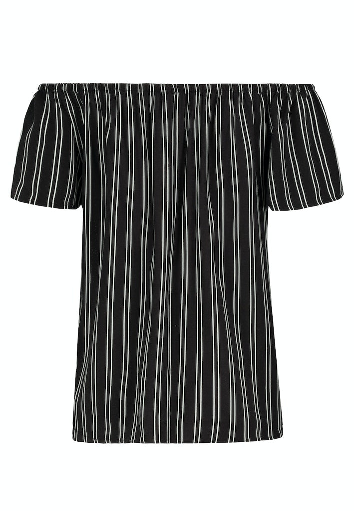 Bluse mit Carmenausschnitt