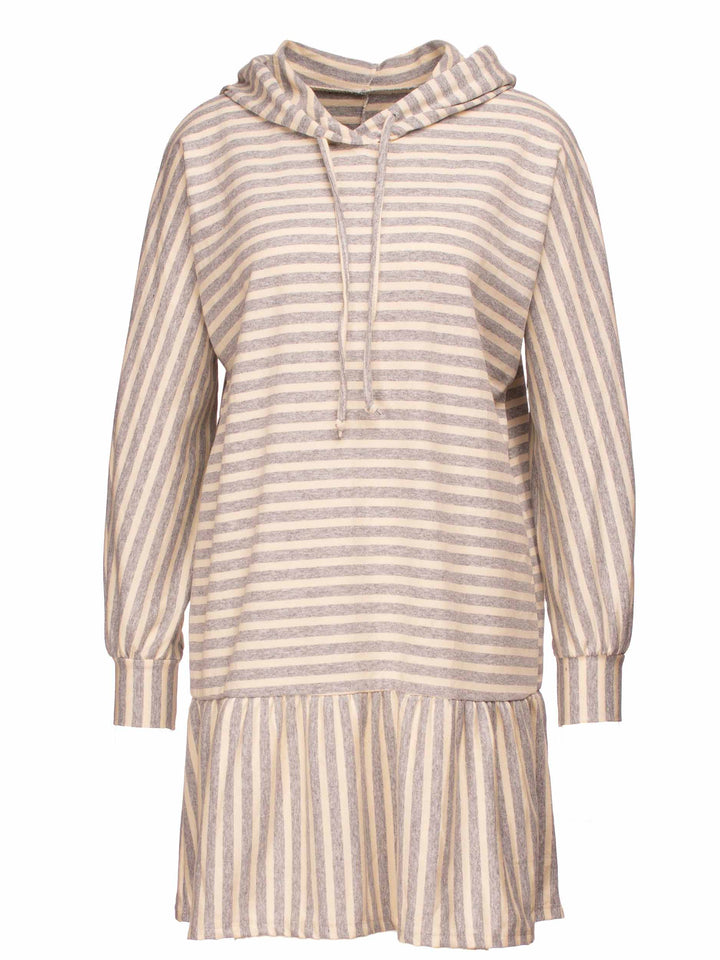 Sweatkleid gestreift