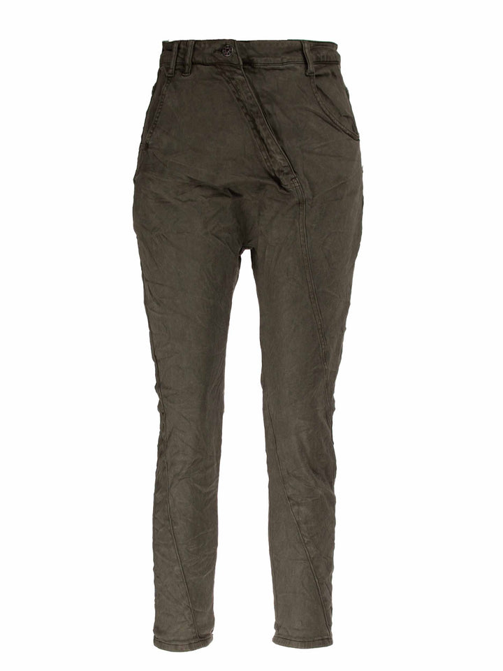 Jeans schräger Reißverschluß