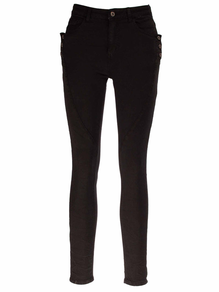 Jeans Knöpfe an Taschen