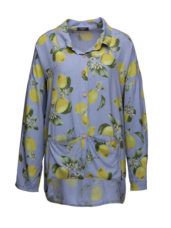 Bluse Zitronenprint
