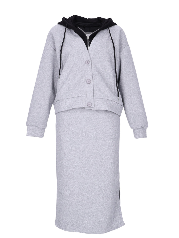 Set-Rock und Sweatjacke