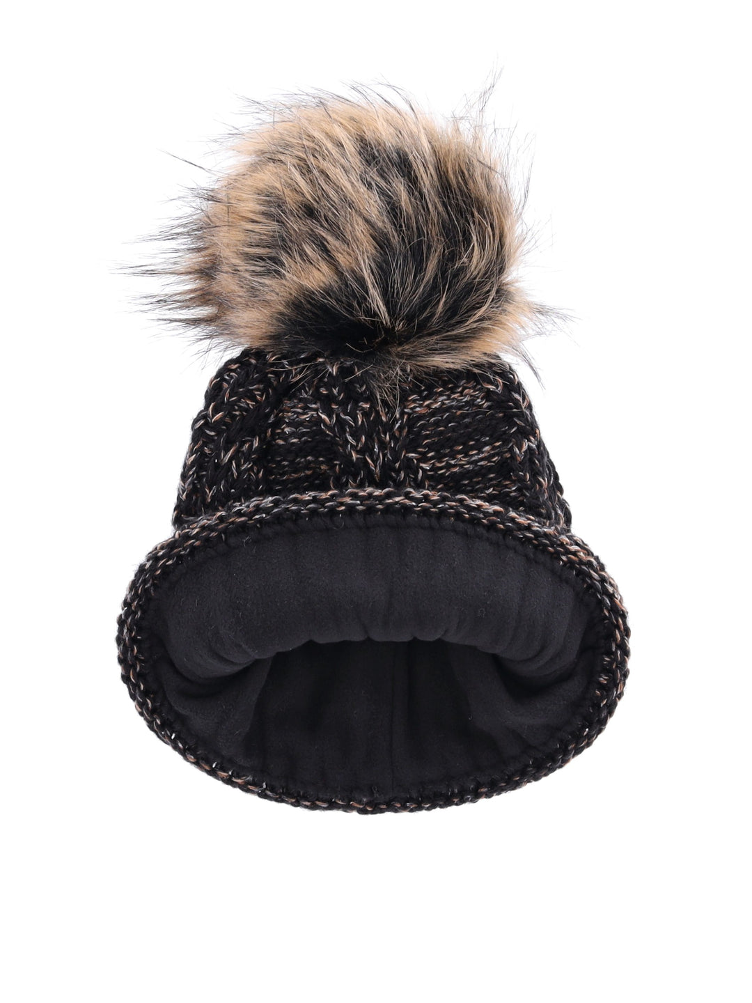 Mütze Bommel Fleecefutter