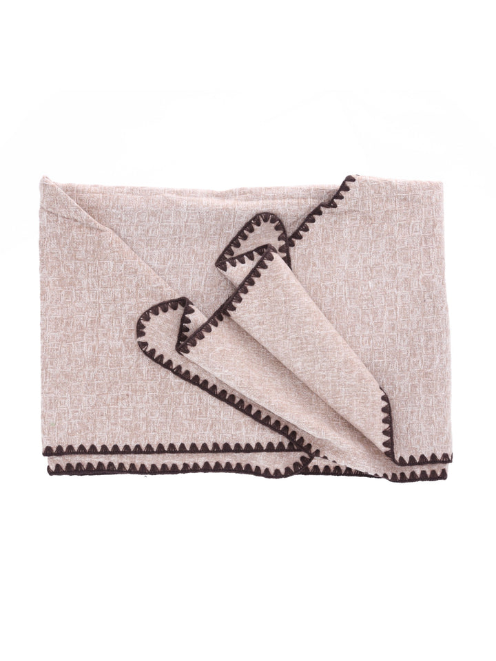 Dreieckstuch melange Häkelkante